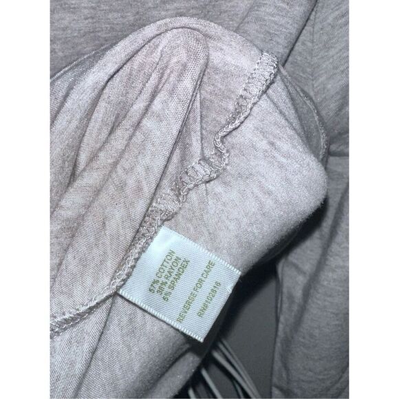 Beautiful Garnet Hill Knit Top Gray Polka Dot Collar 3/4 Long Sleeve SIZE medium - Picture 8 of 9